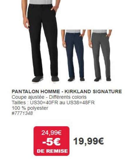 costco pantalons homme.